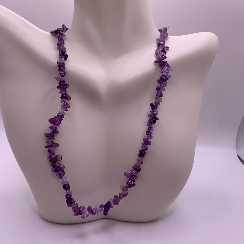 Amethyst stone necklace